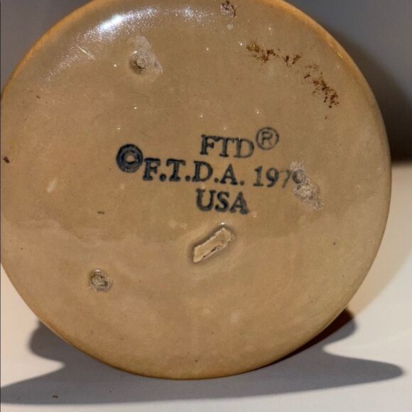 Tan Textured Accent Vase with Diagonal Patterns - Picture 9 of 9